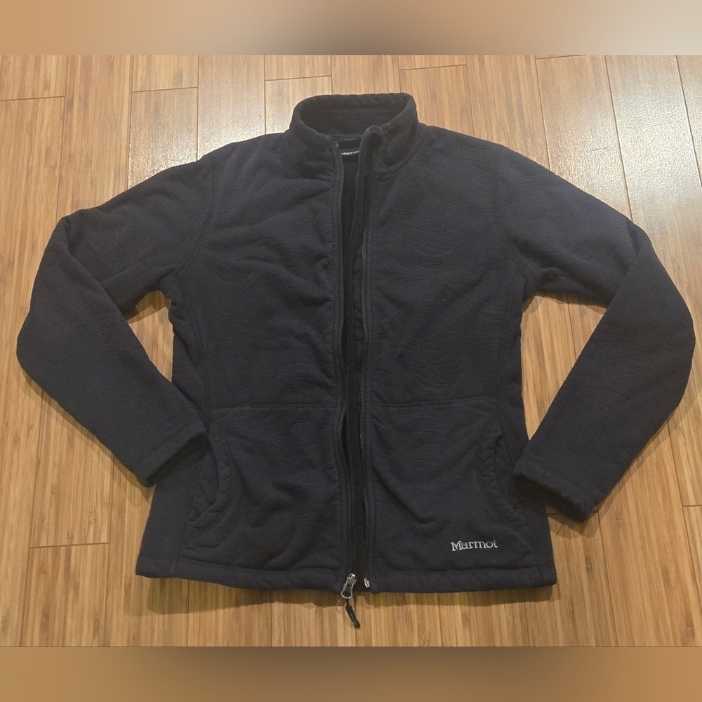 Marmot Blue Fleece Jacket With Pockets